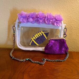 LSU Tigers Clear Shoulder Bag.